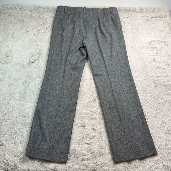 Giorgio Armani Dress Pants Womens Size 46 Gray Wide Leg Virgin Wool Blend - Picture 10 of 10
